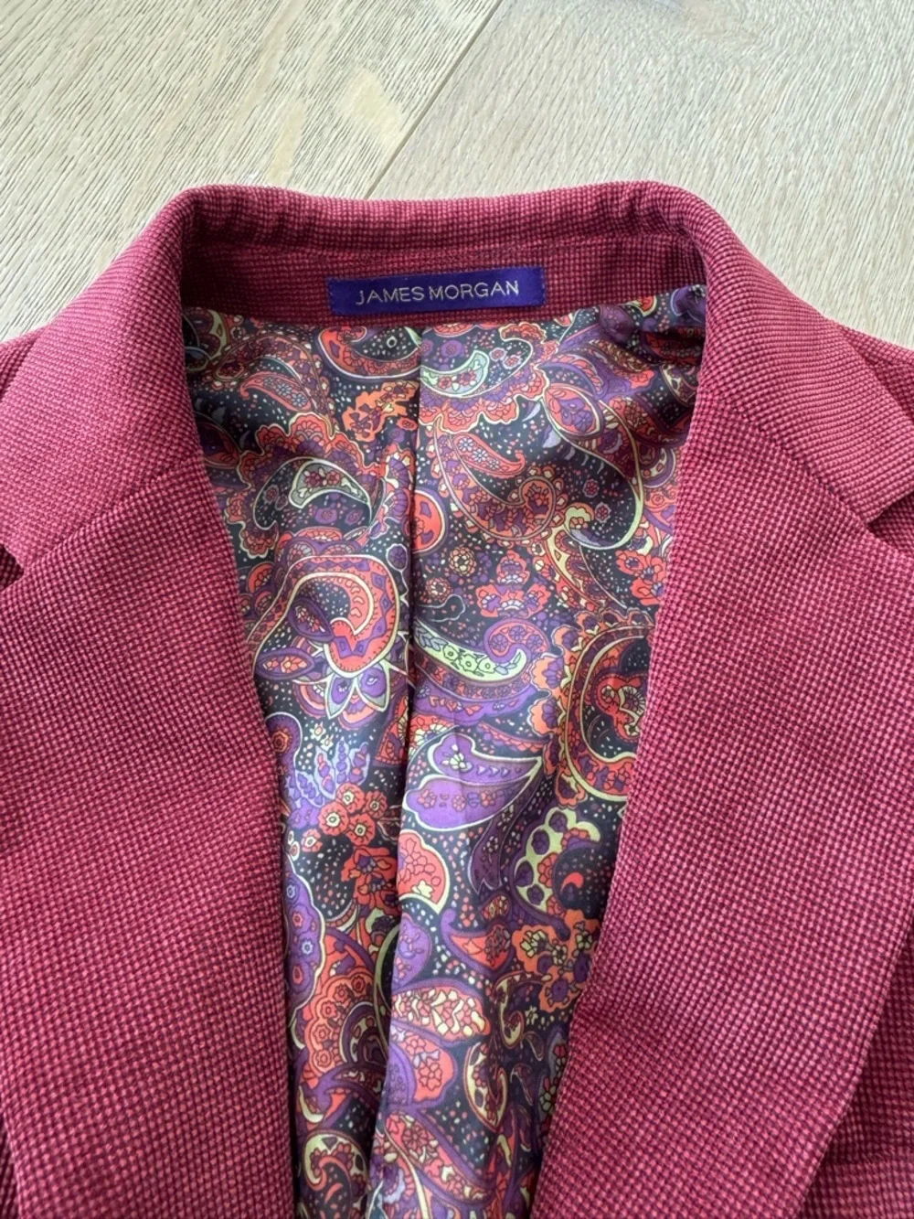 James Morgan Corduroy Burgundy Boys Blazer Sports Coat Size 10